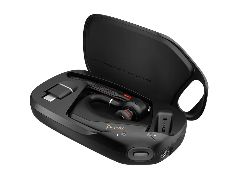 Poly Poly Voyager Legend 50-M UC Bluetooth-Headset + Ladecase, Schwarz, – Produktbild 1 von 2