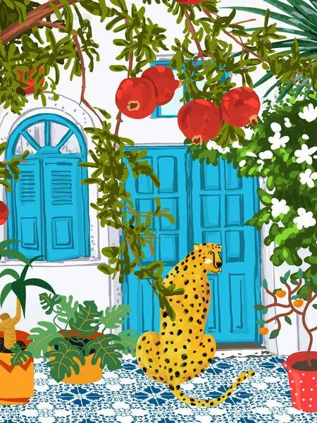 Photocircle Photocircle Poster / Leinwandbild - Cheetah Home – Produktbild 1 von 4
