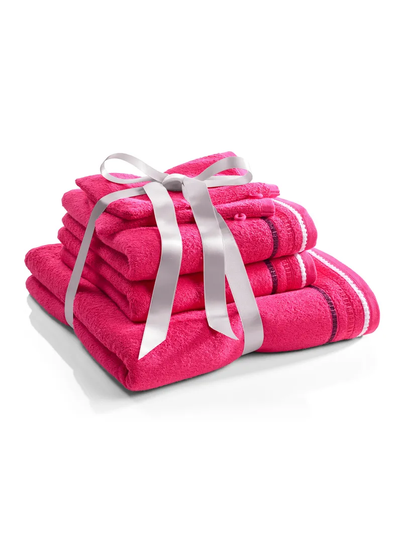 wäschepur 5-tlg. Frottier-Sparset pink, Pink, – Produktbild 3 von 3
