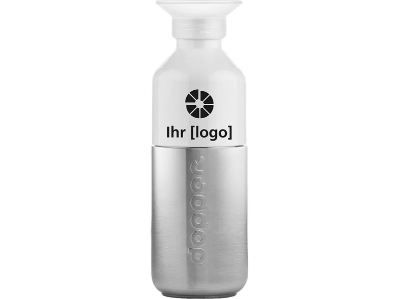 Dopper Dopper Trinkflasche "Steel" 350 ml inkl. 1-farbigem Aufdruck, silver – Produktbild 1 von 1