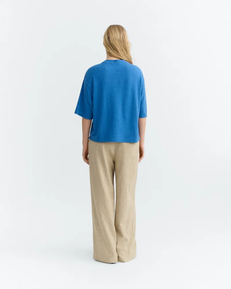 thinking mu Thinking MU Damen vegan T-Shirt Lena Light Cobalt, Blau, – Produktbild 1 von 2