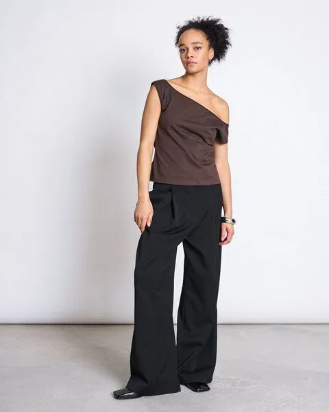 JAN N JUNE JAN 'N JUNE Off-Shoulder Top IVEN, Mud, – Produktbild 1 von 4
