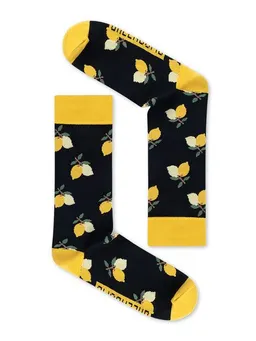 GreenBomb GREENBOMB Lemons Socks - Lässige Socken aus Bio-Baumwoll Mix / hochwertiger Print / Fair & Vegan – Produktbild 1 von 1