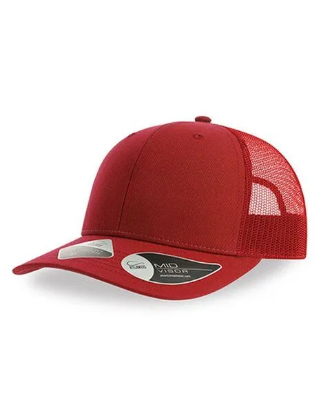 Atlantis Headwear Atlantis Headwear Bryce Mesh Cap zweifarbig aus Recyceltem Polyester, Rot, – Produktbild 1 von 2