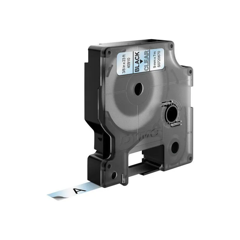 Dymo Original D1-Schriftband für LabelManger, Polyester, 9mm x 7m, schwarz auf tranzparent – Produktbild 2 von 3