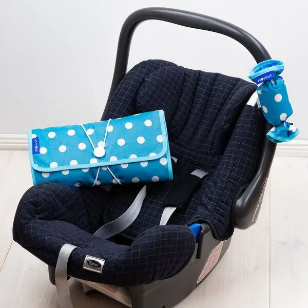 Flosinn Flosinn Wickeltasche Wickelunterlage Wickelclutch abwischbar, Türkis, – Produktbild 4 von 4