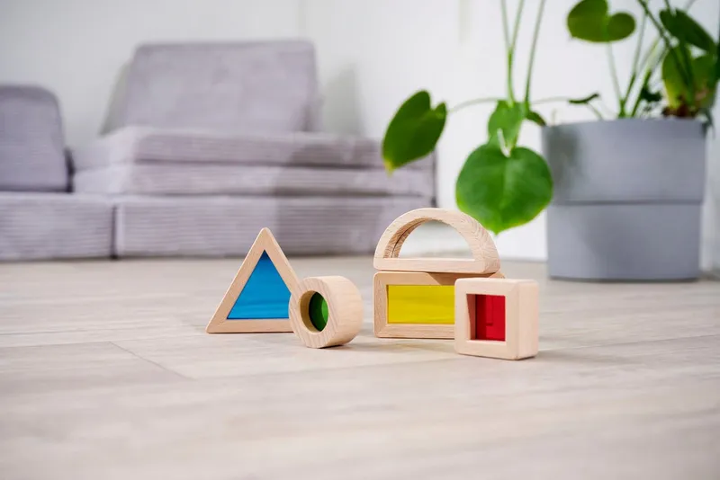 eichhorn eichhorn Montessori Fensterbausteine Spielbausteine, Bunt, – Produktbild 5 von 5