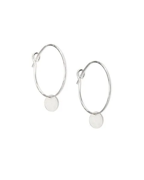 lille mus lille mus Creolen 'Plättchen' 925 Silber, Silber, – Produktbild 3 von 4
