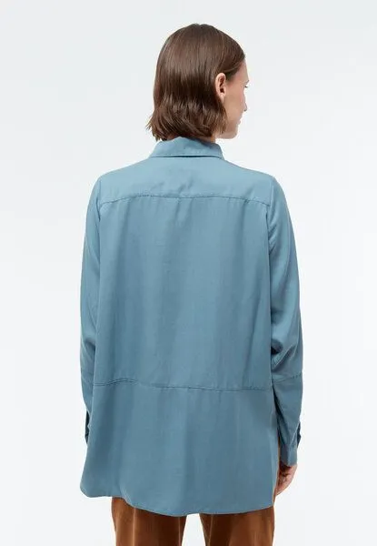 Givn Berlin Givn Berlin Damen Bluse aus TENCEL REFIBRA Lyocell "Ivy", Arctic blue (refibra), – Produktbild 4 von 4