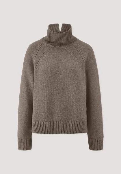 hessnatur hessnatur Strick Pullover Relaxed aus Bio-Merinowolle mit Bio-Baumwolle, Camel, – Produktbild 4 von 4