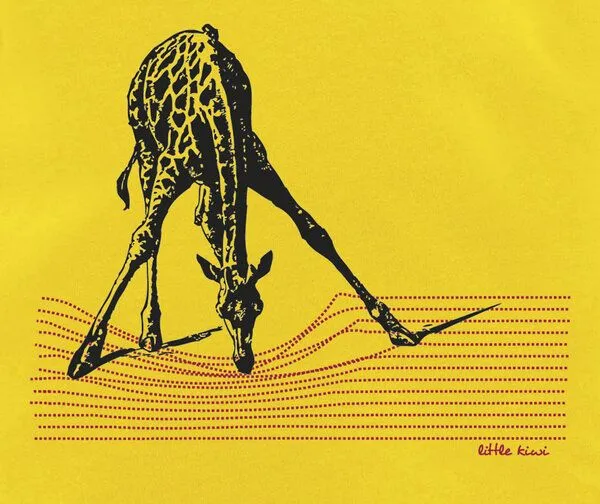 little kiwi little kiwi Kinder T-Shirt, "In der Savanne", Gelb-golden yellow, – Produktbild 2 von 2
