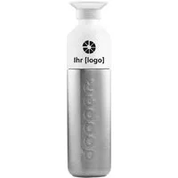 Dopper Dopper Trinkflasche "Solid Steel" 490 ml inkl. 1-farbigem Aufdruck, silver – Produktbild 1 von 1