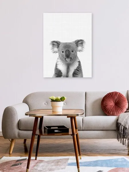 Photocircle Photocircle Poster / Leinwandbild - Koala (Black and White) – Produktbild 2 von 4
