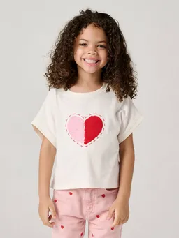Vertbaudet Mädchen T-Shirt mit Wendepailletten – Produktbild 1 von 1