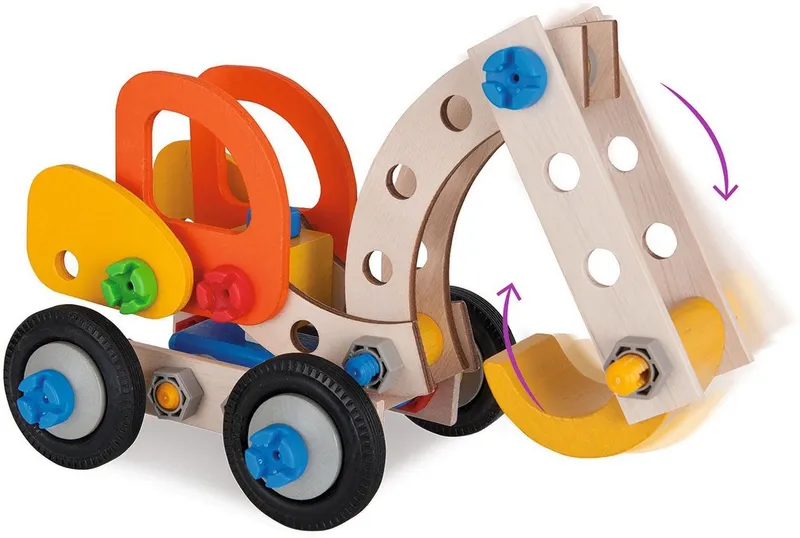 eichhorn eichhorn Constructor Bagger, 90tlg. Konstruktionsspielsteine, (90 St), Bunt, – Produktbild 4 von 5