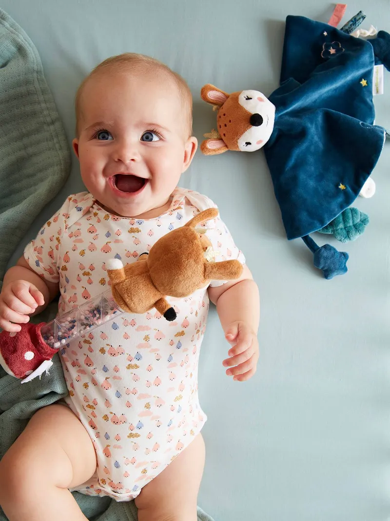 Vertbaudet Baby Regenmacher MAGIC FOREST, Smaragdgrün, – Produktbild 1 von 3