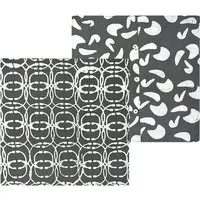 Global Mamas Bio Kissenbezug & Kissenhüllen - 2in1 - 50x50cm - Afro Art Kissen - Global Mamas, Orbit (grau), – Produktbild 1 von 1