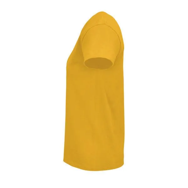Sol's Sol's Damen T-Shirt Kurzarm Rundhals aus Bio - Baumwolle, Gold, – Produktbild 3 von 3