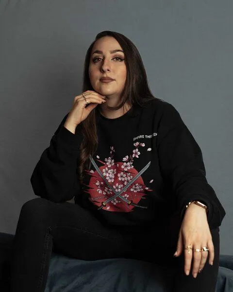 EMPIRE-THIRTEEN EMPIRE-THIRTEEN Sweater SAKURA, Schwarz, – Produktbild 4 von 4