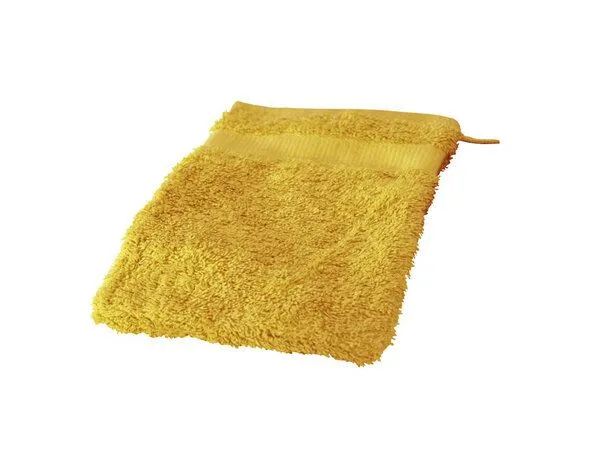 Cotonea Cotonea Bio Frottier-Waschhandschuh, Honig (gelb), – Produktbild 2 von 3