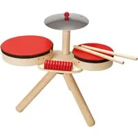 PlanToys PlanToys Kinder Schlagzeug aus Kautschukholz Maße 35 x 18,8 x 30,4 cm – Produktbild 1 von 1