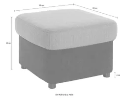 DOMO collection Hocker FLORES 60x60 cm, hochwertig – Produktbild 1 von 1