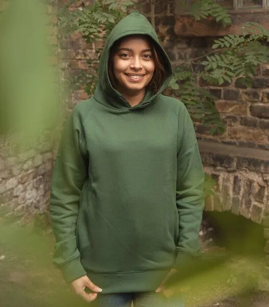 päfjes päfjes Basic / Blanko - Fair gehandelter Unisex Bio Hoodie / Kapuzenpulli, Grün, – Produktbild 2 von 4