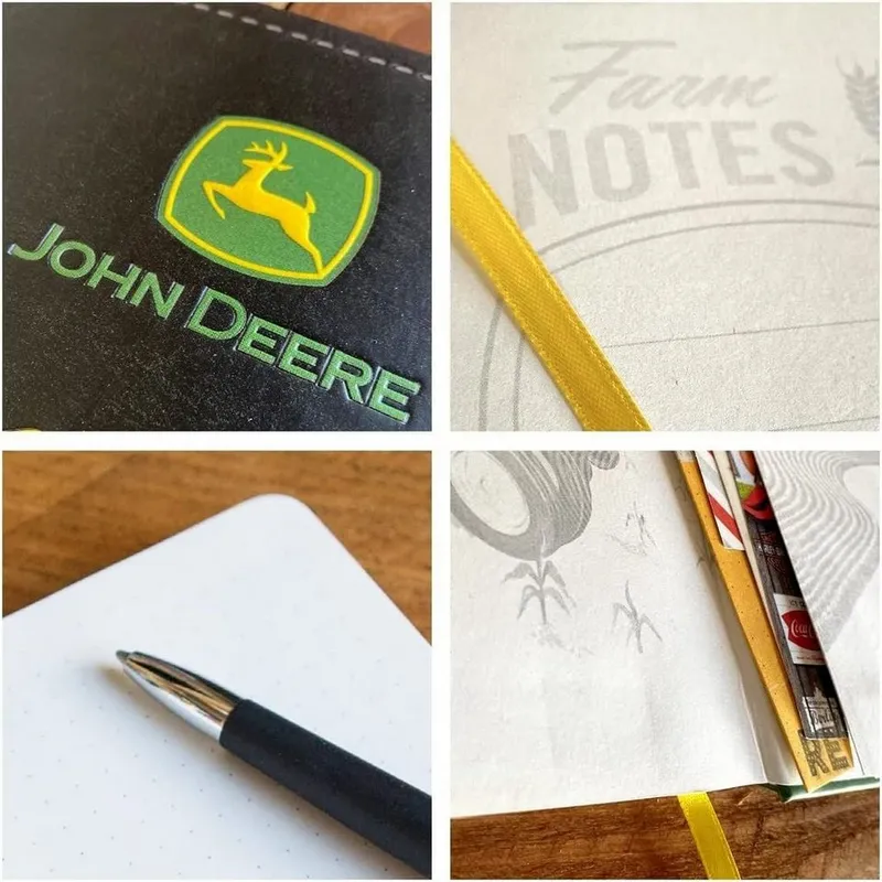 Nostalgic-Art Notizbuch Notizbuch - John Deere - Farm Equipment Logo Black – Produktbild 4 von 5