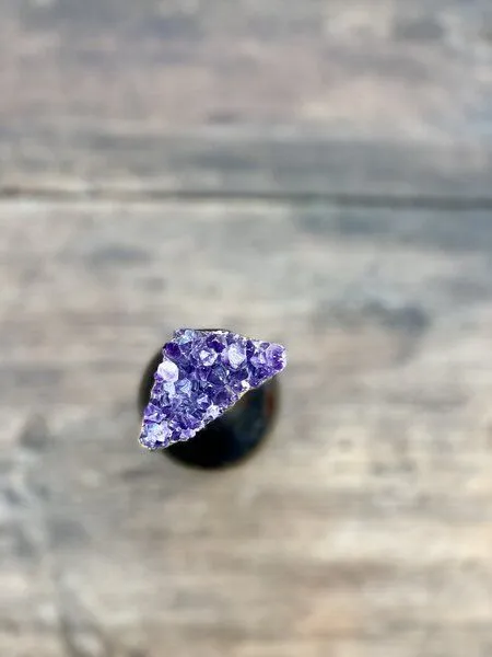 Crystal and Sage Crystal and Sage Amethyst Weinflaschen Verschluss Stopper vergoldet – Produktbild 2 von 2