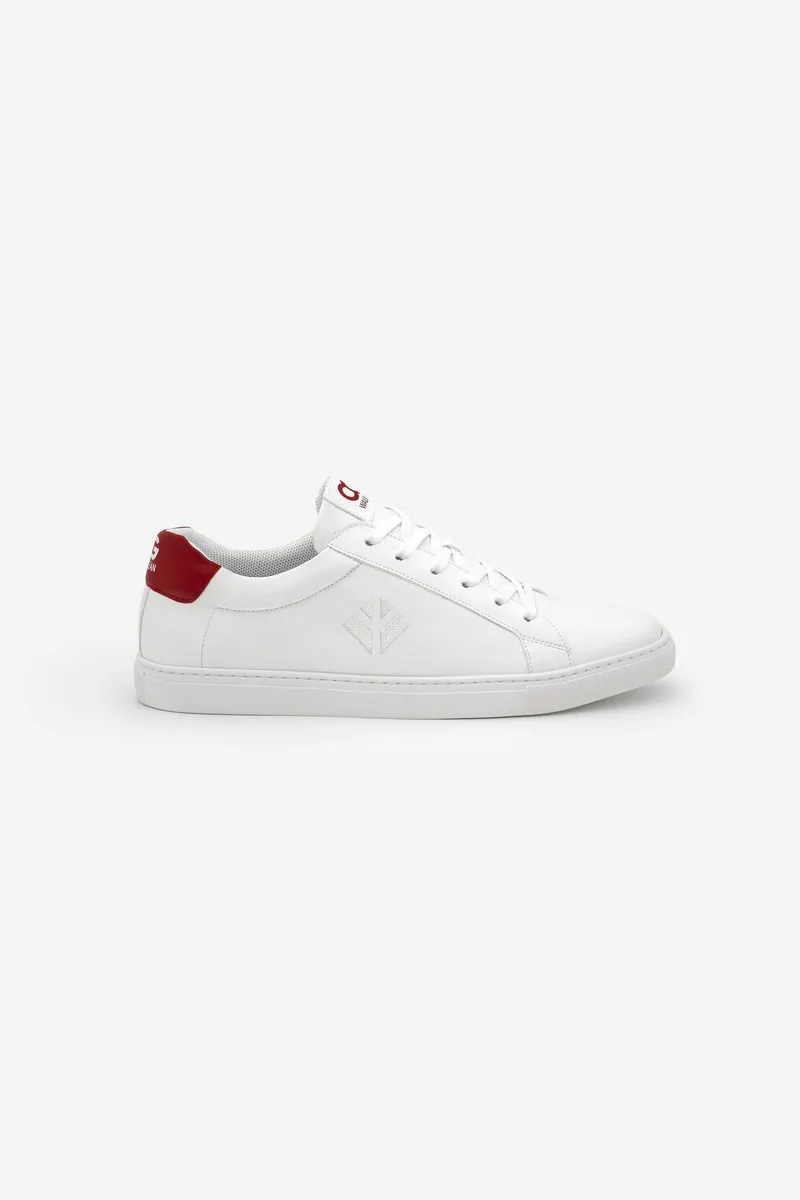 COG COG Herren vegan Sneaker Winton Cereals Weiß, Rot, – Produktbild 1 von 2