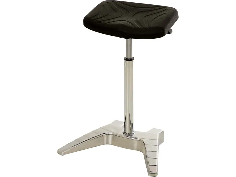 Stehhilfe mit ergonomischem Sitz und Griff, schwarz, höhenverstellbar von 70 - 88 cm – Produktbild 1 von 1