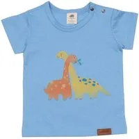Walkiddy Baby T-Shirt Bio-Baumwolle Blau Dino - Walkiddy, 95% zertifiziert, Nachhaltigkeit, weich, atmungsaktiv, ethisch produziert, umweltfreundlich. – Produktbild 1 von 1