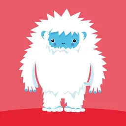 Photocircle Photocircle Poster / Leinwandbild - Kinderzimmerbild Kawaii Yeti – Produktbild 1 von 1