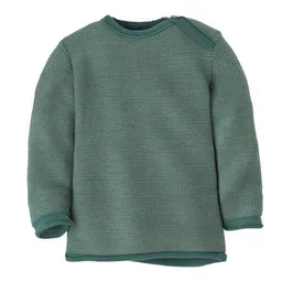 Disana Disana Baby Melange-Pullover mit Knopfverschluss kbT Merino – Produktbild 1 von 1