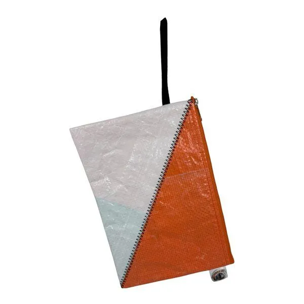 Beadbags Beadbags Spacy Ri74 Kosmetiktasche / Federmappe, Orange-weiß, – Produktbild 5 von 5