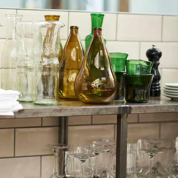 SAMESAME SAMESAME Bauchige Upcycling Vase aus Bierflasche – Produktbild 3 von 4