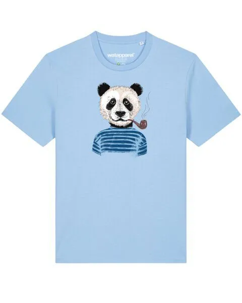 watapparel watapparel T-Shirt Unisex Panda, Blue soul, – Produktbild 1 von 4