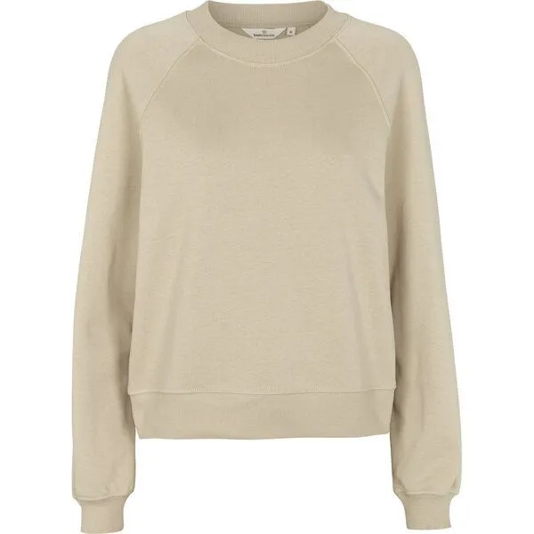 Basic Apparel Basic Apparel Sweat-Pullover MAJE aus Bio-Baumwolle, Grün (moss gray), – Produktbild 1 von 3
