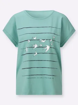 Witt Print-Shirt salbei-marine-bedruckt – Produktbild 1 von 1
