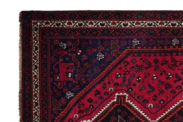 Rugtales Gashgai Mehrfarbig „Rugtales“ aus Schurwolle, 205x295 cm, Rot, – Produktbild 4 von 4