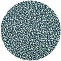 myfelt myfelt Filzkugelteppich rund, 100% Schurwolle, Multifarben (mare), – Produktbild 1 von 1