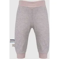 OrganicEra Baby-Hose mit Gummiband, gestreift 'OrganicEra' aus Bio-Baumwolle, Rose, – Produktbild 1 von 1