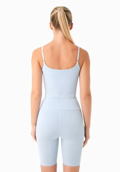 ORGANICATION ORGANICATION TARRA | Crop-Top aus Bio-Baumwolle, Seashell blue, – Produktbild 4 von 4