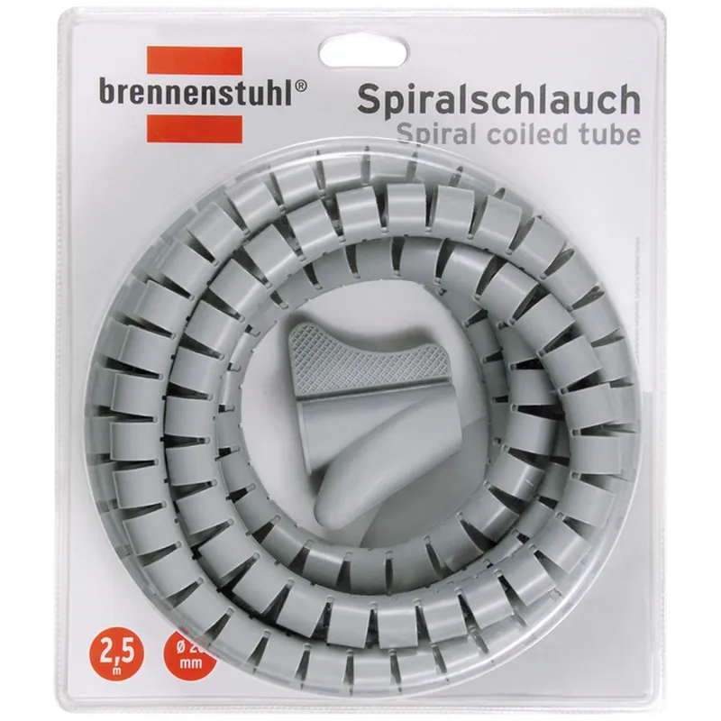 Brennenstuhl brennenstuhl Spiralschlauch 2,5 m, Ø 20 mm, grau – Produktbild 2 von 2