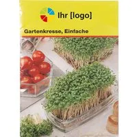 Bio Samentütchen 'Kresse' mit 1-4 farbigem individuellem Aufdruck – Produktbild 1 von 1