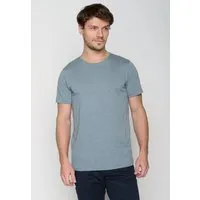 GreenBomb GREENBOMB Basic Spice - Sportliches T-Shirt aus Bio-Baumwolle / GOTS / Fair & Vegan, Blau (grey blue), – Produktbild 1 von 1