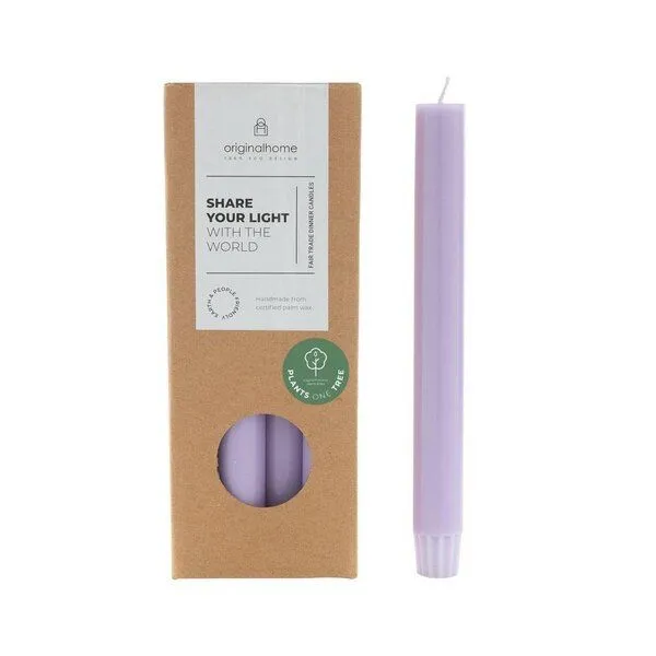 Originalhome Originalhome Gute Stabkerzen für bewusste Geschenke - paraffinfrei & vegan, Lila (lavender), – Produktbild 1 von 3