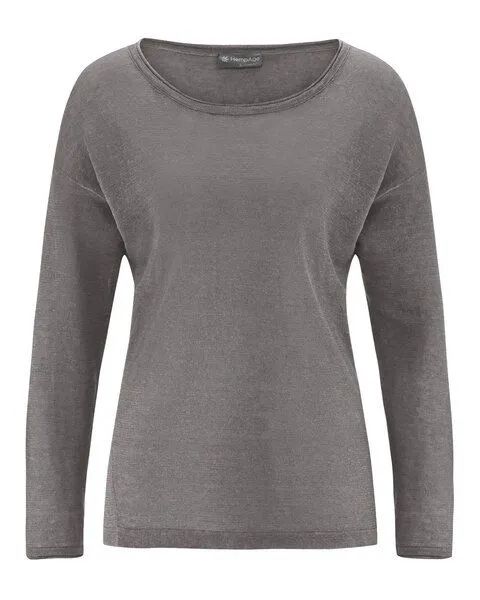 HempAge HempAge Damen Luftiger Pullover 100% Hanf, Taupe(braun), – Produktbild 1 von 4