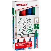 Edding 4er Set edding Flipchartmarker "380" Rundspitze, farbig sortiert – Produktbild 3 von 3