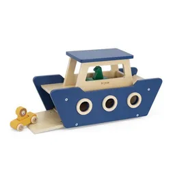 TRIXIE Trixie – WOODEN FERRYBOAT – Holzfähre – Holzboot - Holzschiff mit Autos und Tierfiguren – Produktbild 1 von 1